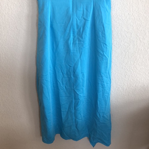 BCBGeneration Satin Dress IN Azule size 6 blue - Picture 9 of 13